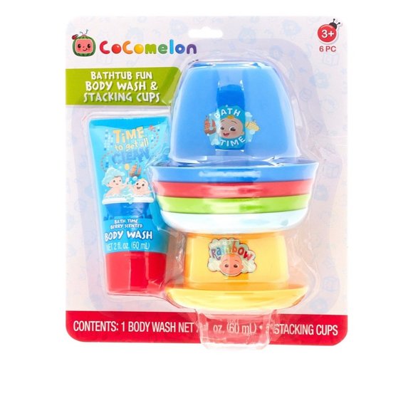 Cocomelon Bathtub Fun Body Wash and Stackable Cups - Picture 8 of 8